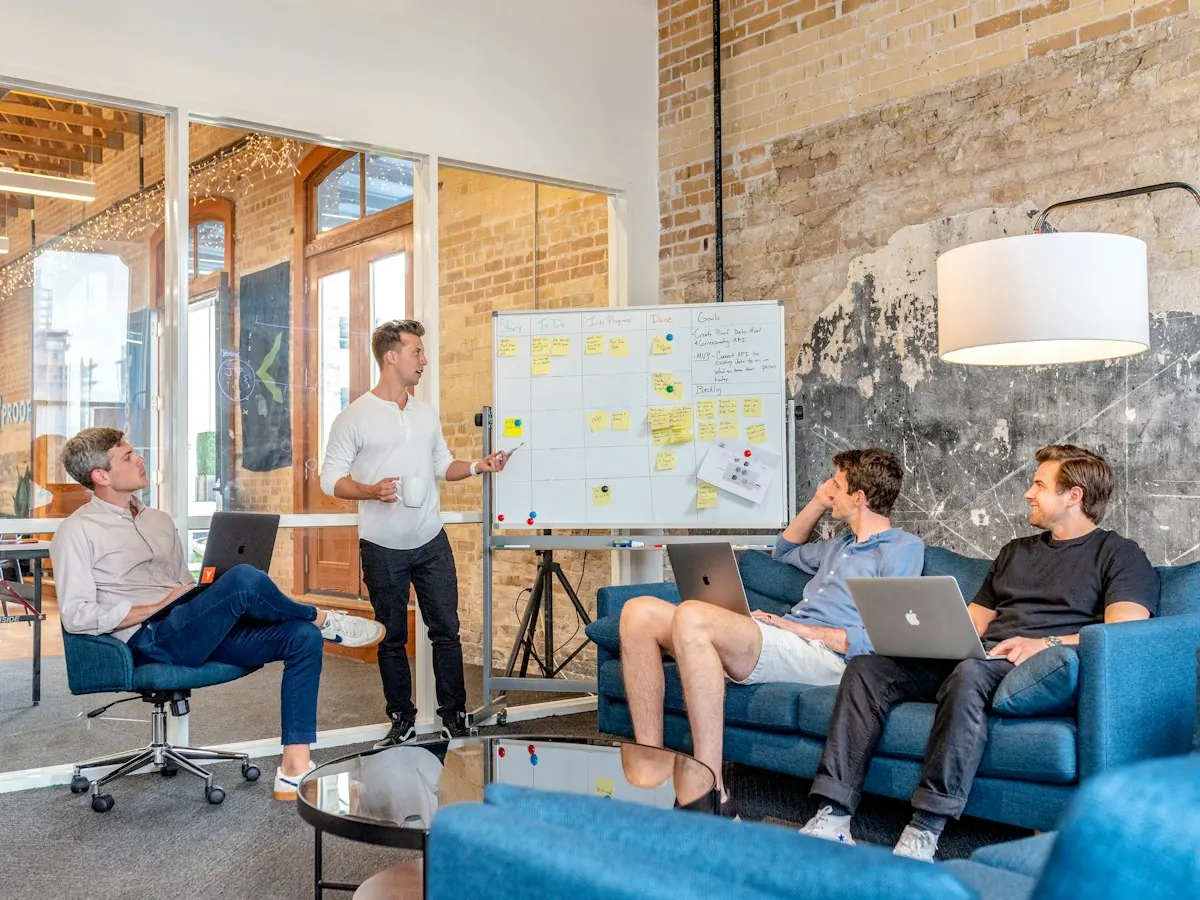 The agency team in a planning meeting