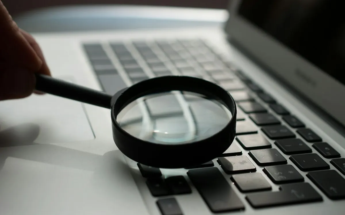 Analytics charts showing search traffic growth