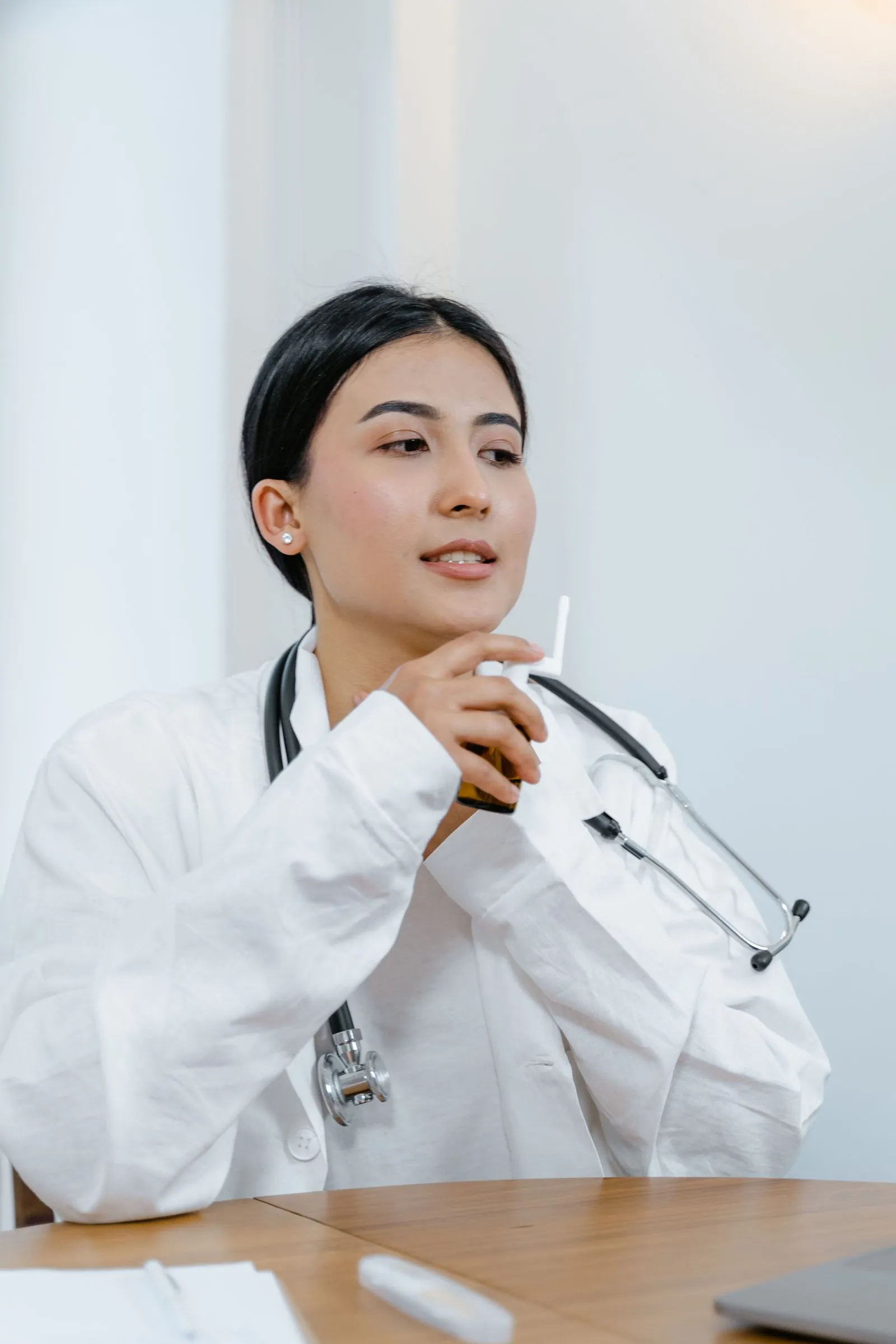 Clinician on a live video visit (demo)